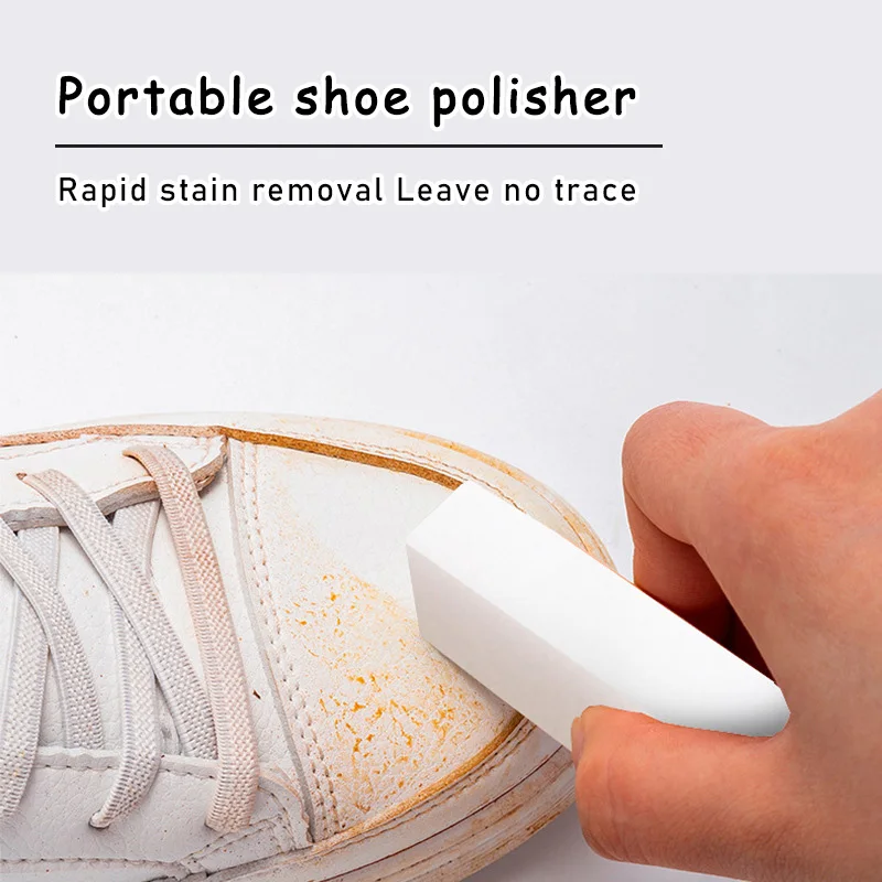 Sneaker Care White - Przenośna polerka do butów do błyszczących